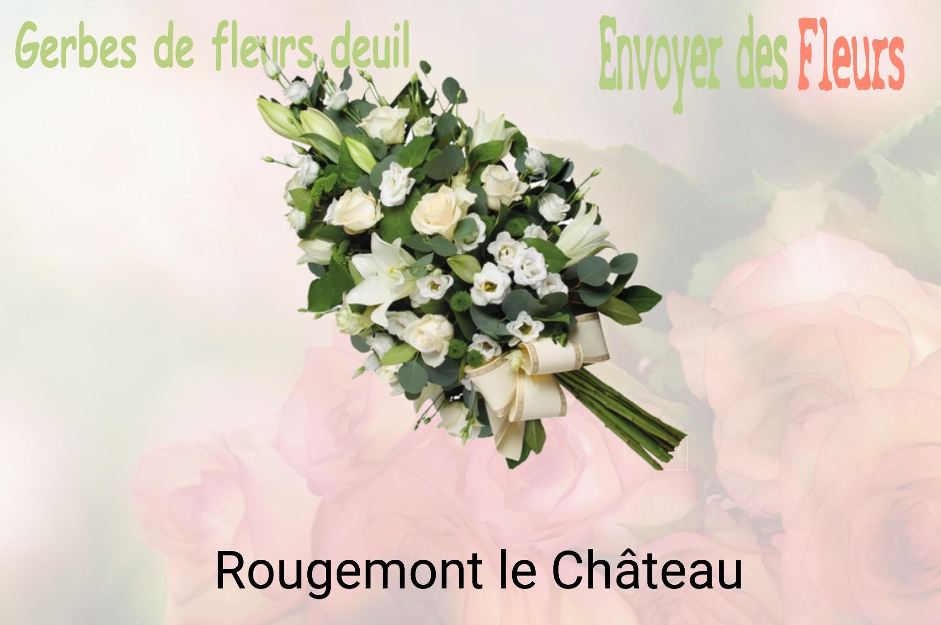 Gerbe de fleurs de deuil livrée à Rougemont-le-Château